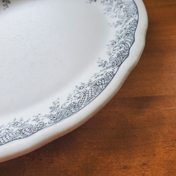 Shenango Vintage China 11x9 Oval Decorative Serving Dish Made In USA New Castle - Picture 9 of 11